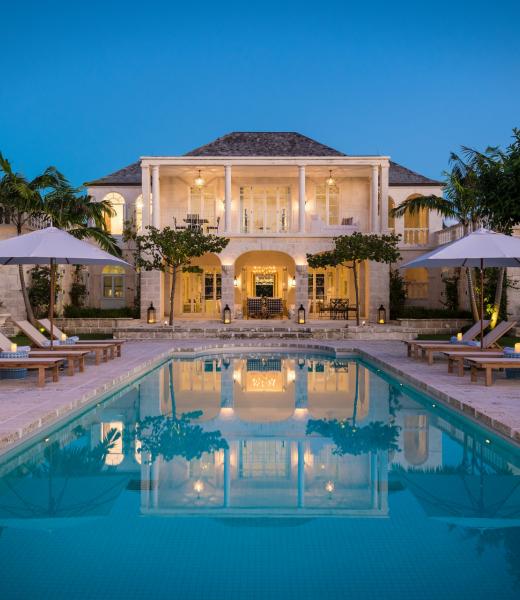Enjoy your Turks and Caicos vacation at Coral Pavilion - a newly completed villa created from coral stone. She is located along the most coveted stretch of Grace Bay Beach in the lovely Turks and Caicos. The enviable location is just five minutes from the heart of the Grace Bay area near restaurants, shopping, and activities. 
Coral Pavilion is...