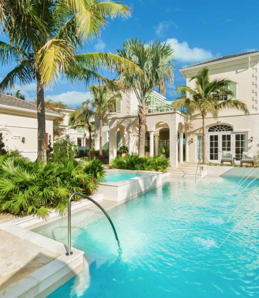Exquisite, hand-crafted tiles and bespoke elements grace this sophisticated Villa. Only steps away lays a magnificent 800-foot stretch of white sand and the aquamarine waters of the secluded Long Bay Beach. All of the elements of luxury greet you within, including a heated whirlpool and a private sauna in the master bedroom. Butler services, a...