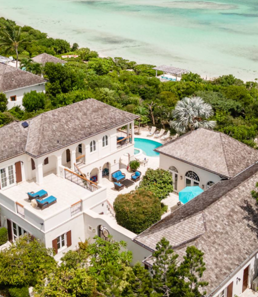 Casa Barana is a fantastic Tuscan-style beachfront villa located within the private gated community of Thompson's Cove. This 4,000 square foot villa is located on two acres with 135 feet of private ocean frontage. 
Casa Barana's west wing hosts the five large ensuite bedrooms. The master suite includes a bar sink, frige, and patio access with...