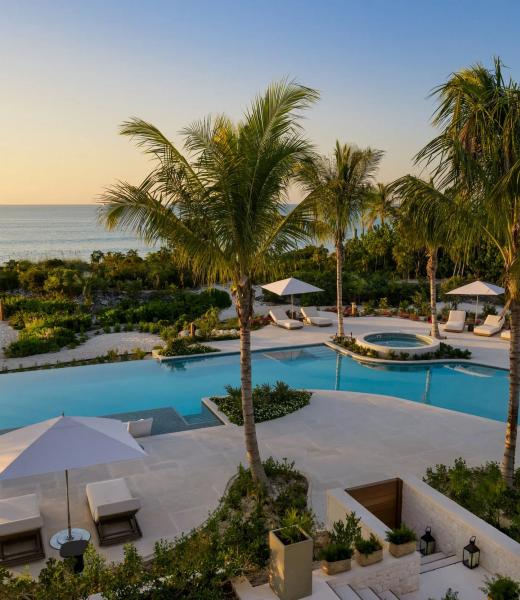 Sea Breeze Estate, formerly known as Amazing Grace, has been beautifully renovated into an eight-bedroom luxury residence while preserving its original West Indies charm. Set on 7.5 acres with prime beach access, the estate now features a heated beach-entry pool, jacuzzi, media room, state-of-the-art gym, and a Kosher kitchen. Guests enjoy a fully...