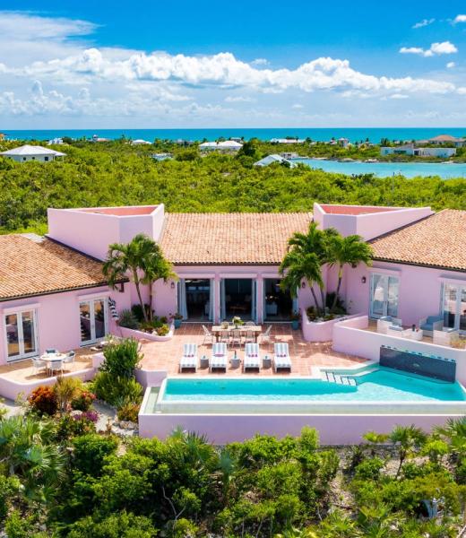 Casa Rosada is a four-bedroom villa with infinity edge pool, located on the southern shores of Providenciales. Situated on Chalk Sound, a nature reserve, breeding ground for Bone Fish. It is connected to the ocean by a narrow inlet. Every room provides stunning views of the magnificent water after which it is so aptly named. This is not just a...